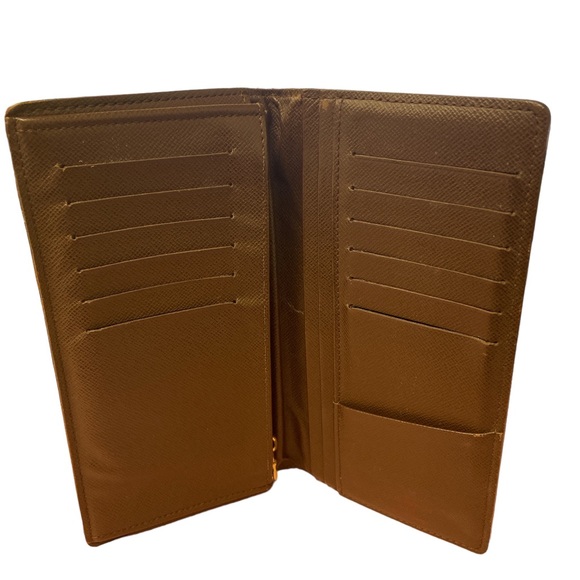 AUTHENTIC LOUIS VUITTON DAMIER PORTE BRAZZA LONG WALLET - Picture 2 of 16